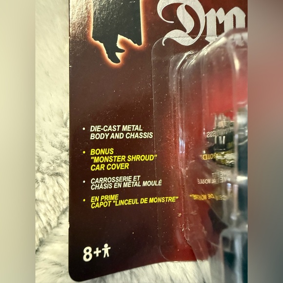 Johnny Lightning Dracula Hispano Suiza Cabriolet Toy Car - Black - Picture 2 of 4